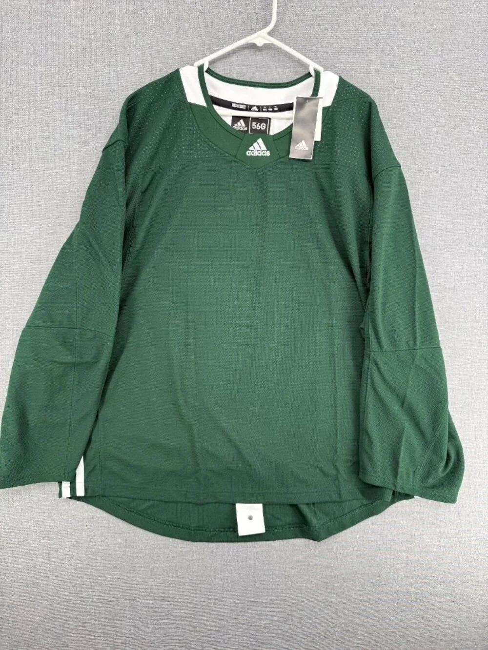 AdiTeam Adidas STK AG Hockey Jersey Fight Strap Green Mens 56 NWT
